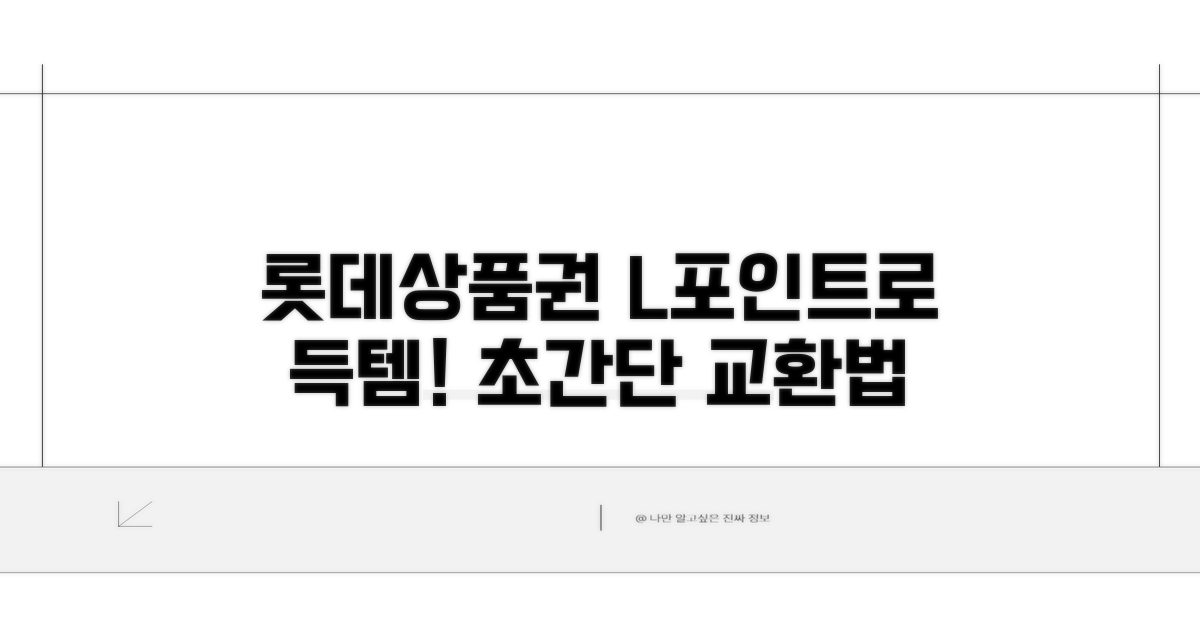 롯데상품권 L포인트 교환 쉬운 방법