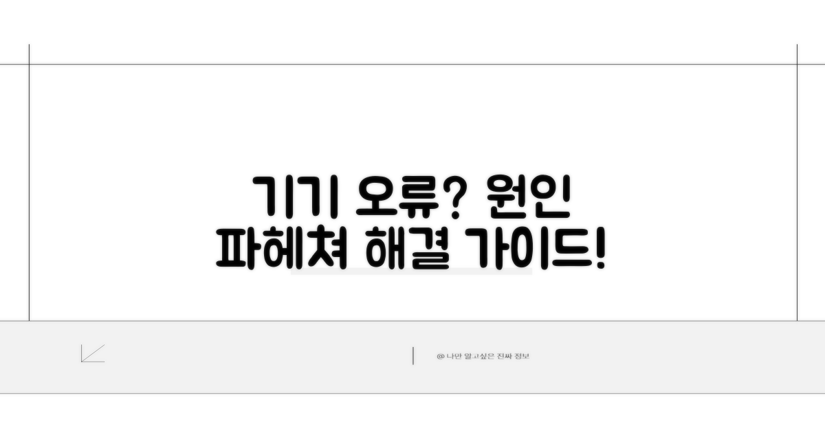기타 장치 문제, 원인부터 파악하기