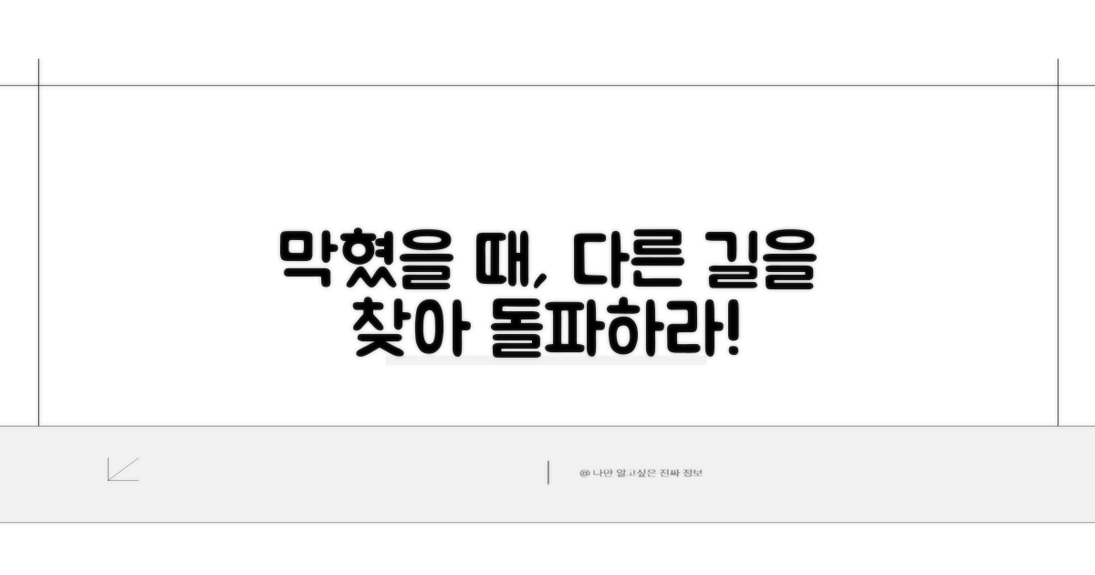 해결 안될 때, 추가 대안 모색