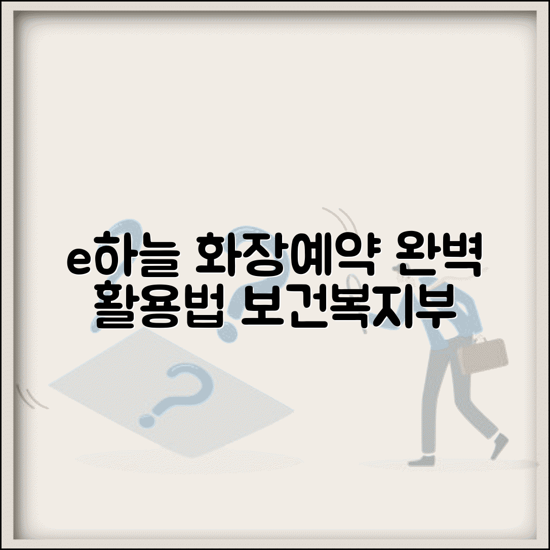 보건복지부 e하늘 화장예약시스템 | 화장 예약 서비스 완벽 활용법