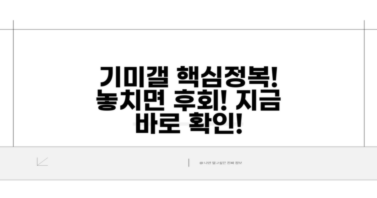 디시인사이드 기미갤 핵심정보