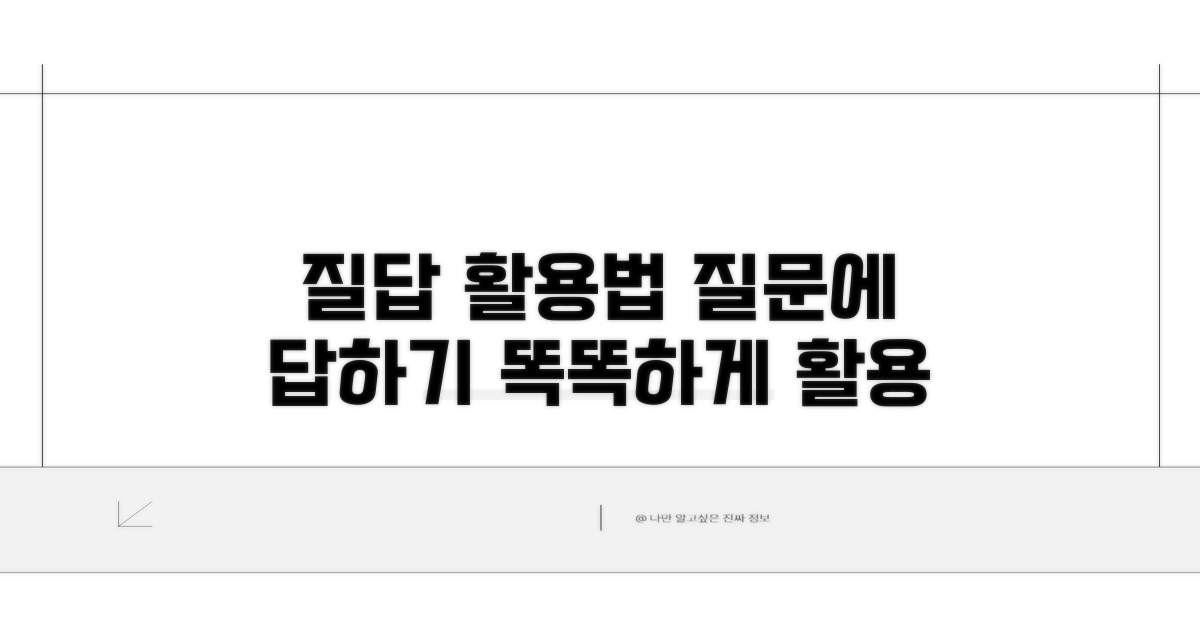 추천 질문답변 활용법