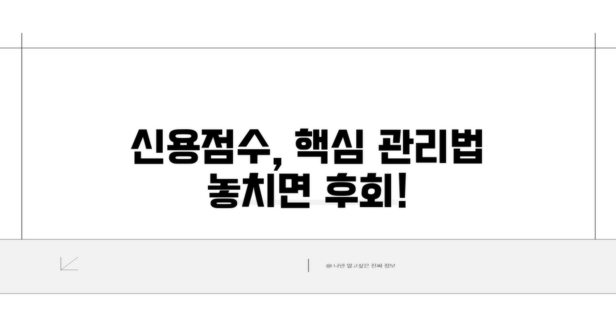 신용점수 관리 중요 포인트