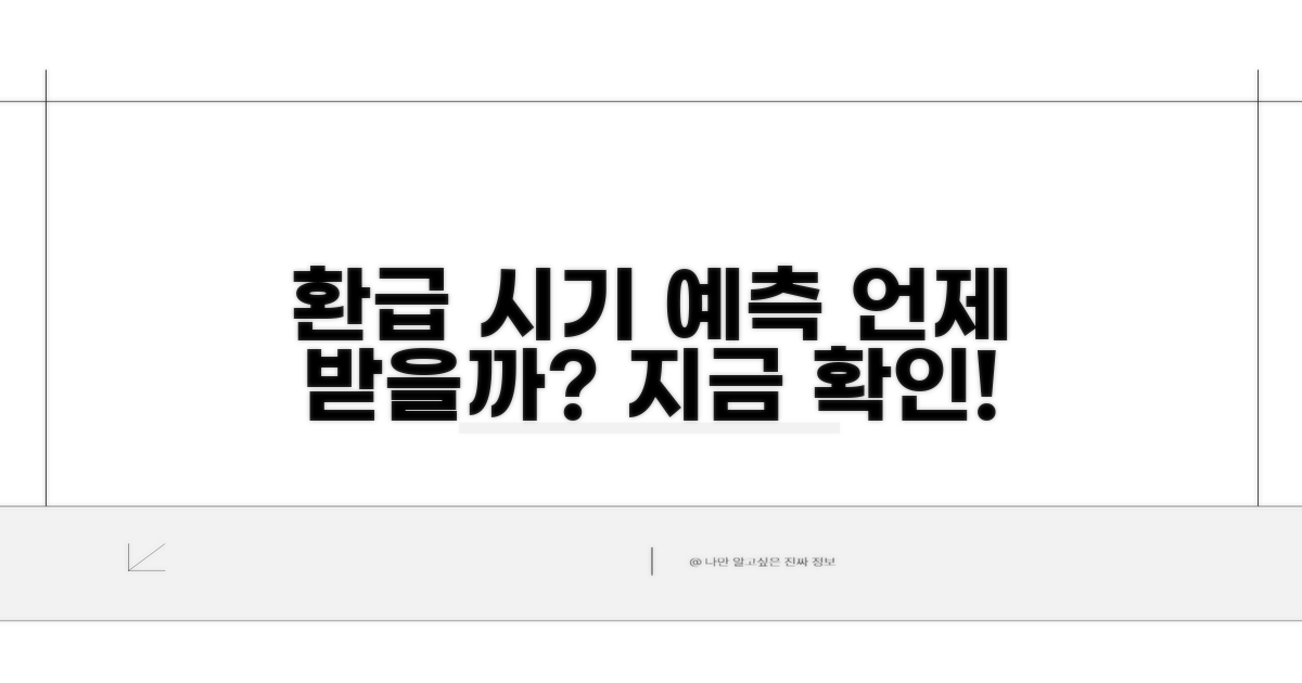 환급 시기 예측 및 예상