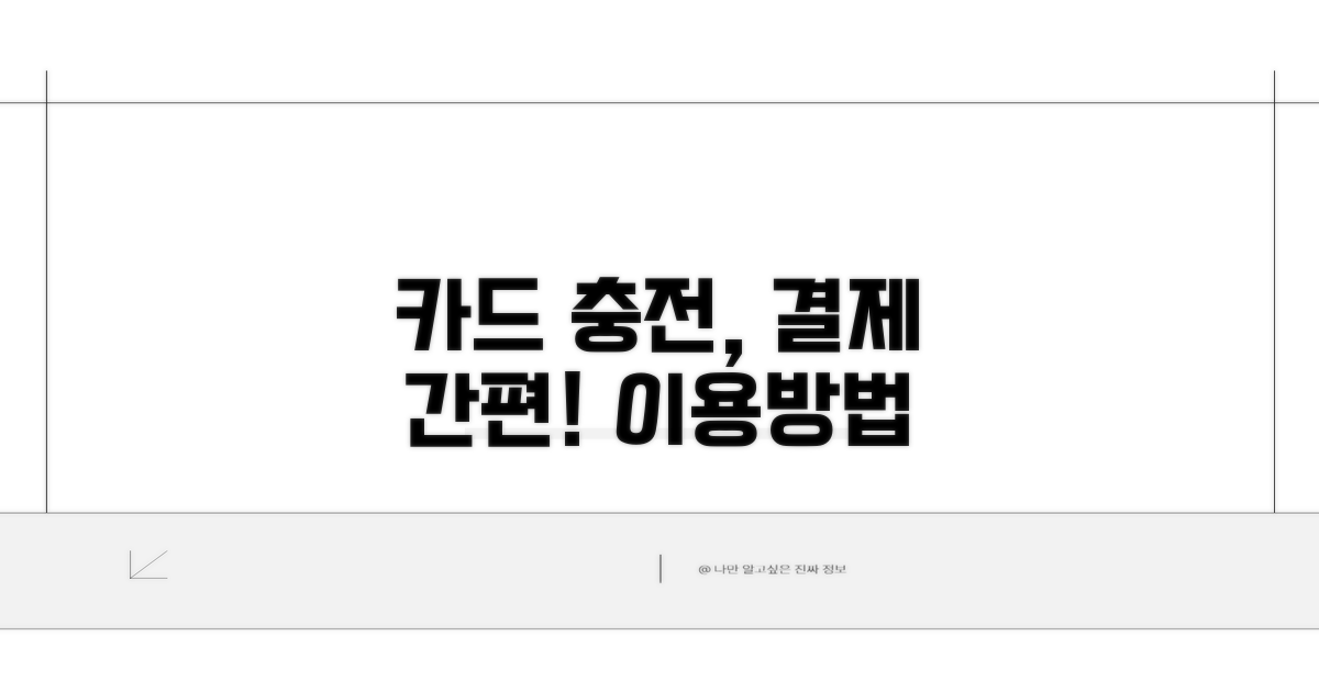 카드 충전 및 결제 방법