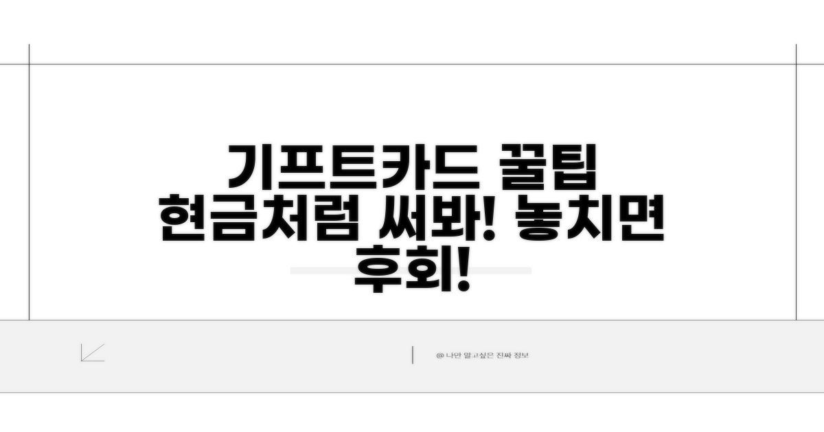 기프트카드 활용 꿀팁
