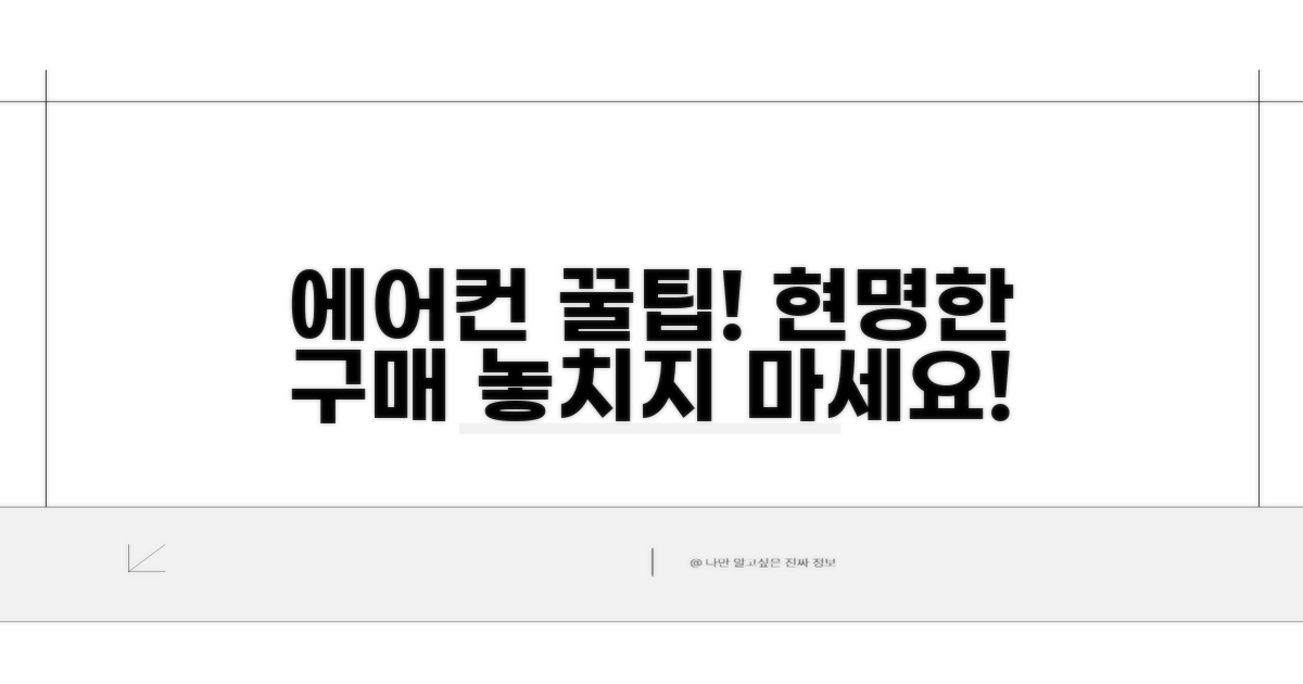 현명한 에어컨 구매 꿀팁