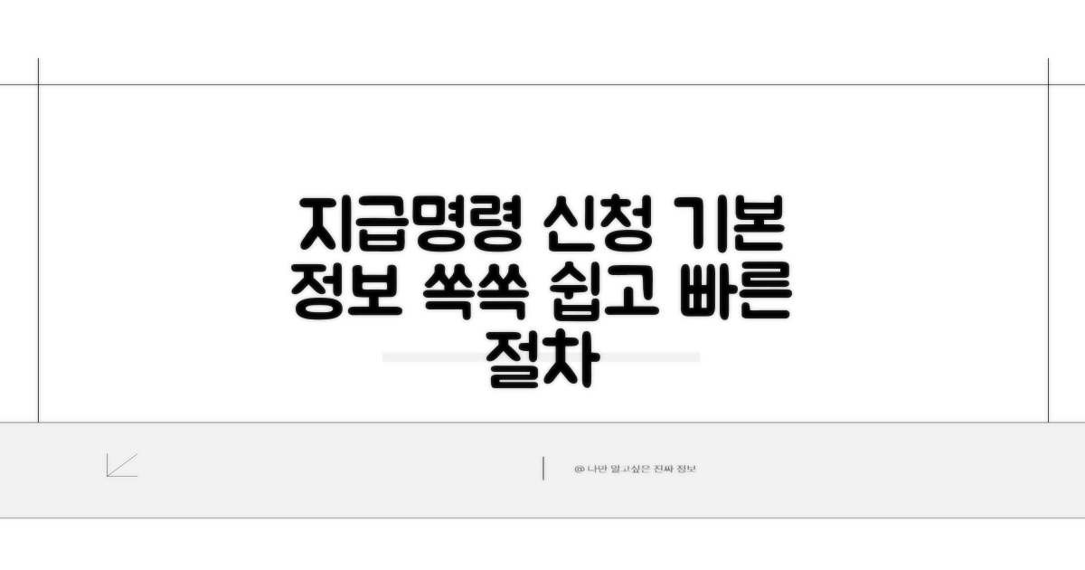 지급명령 신청 기본 정보