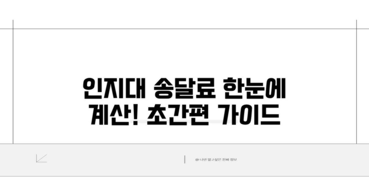 인지대 송달료 계산 방법