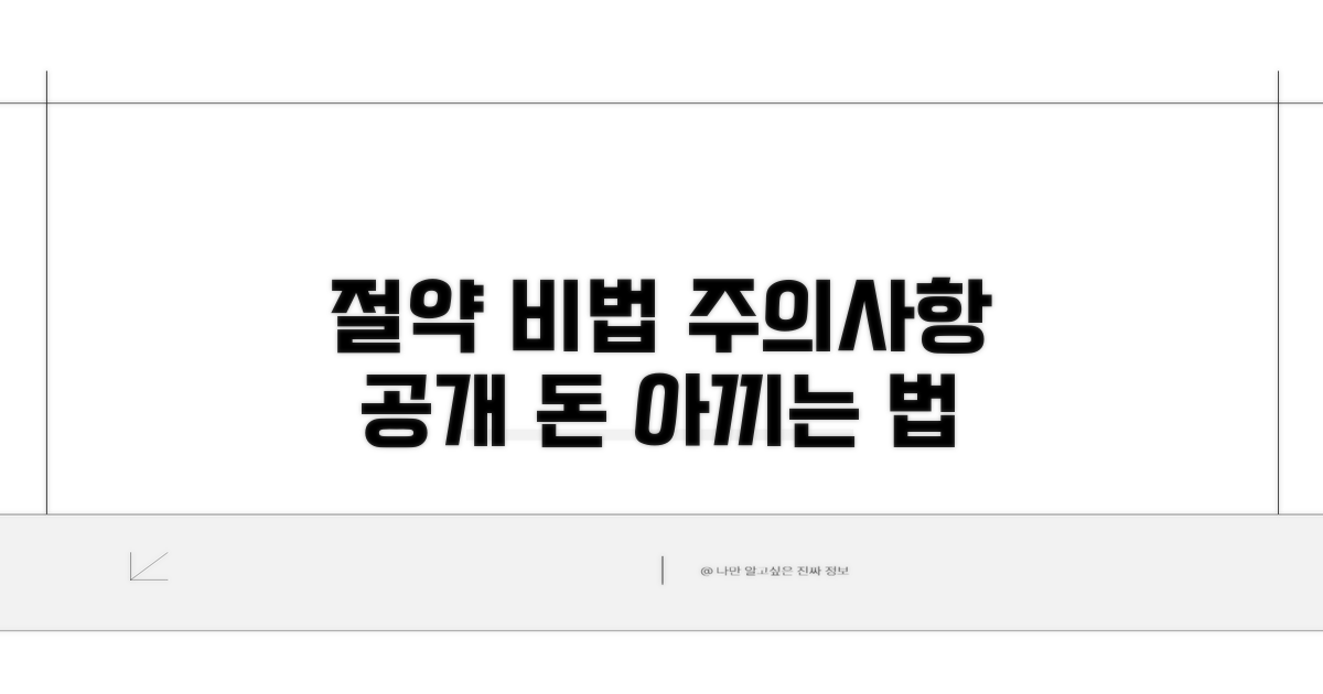 주의할 점과 절약 팁