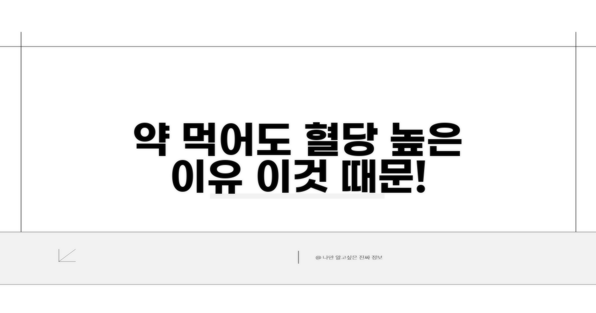 약 먹어도 혈당 높은 이유