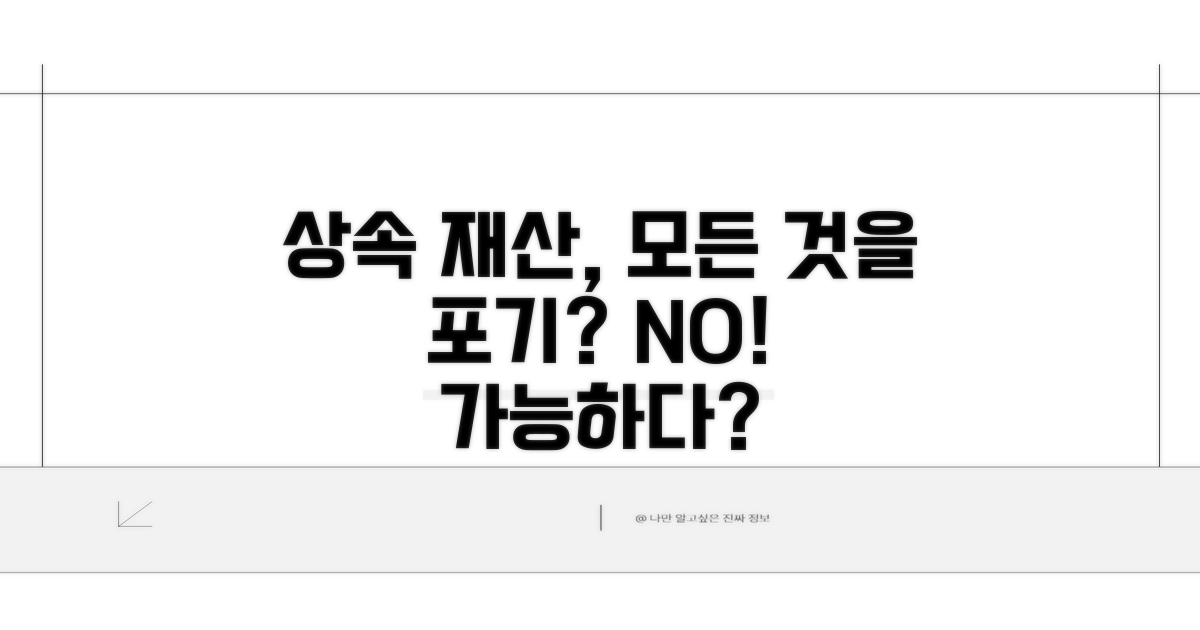 상속 재산, 무엇이든 포기할 수 있나요?
