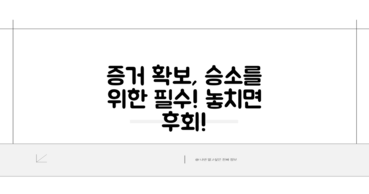 증거 자료 확보의 중요성