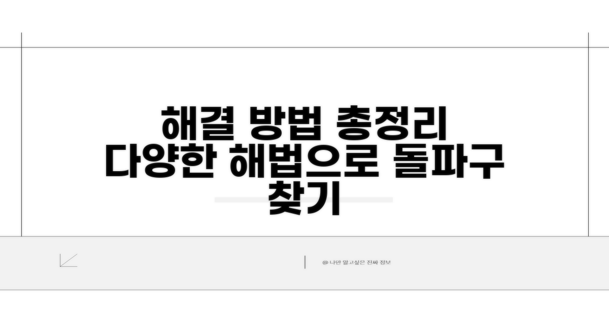 다양한 해결 방법 활용