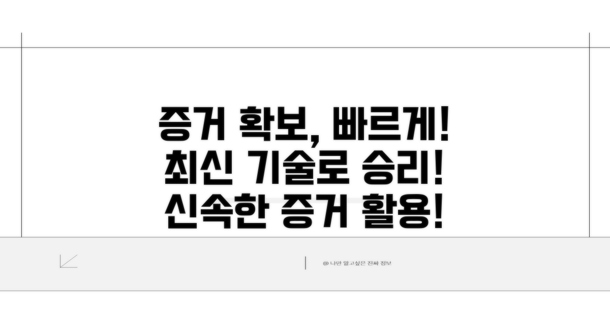 신속한 증거 확보 및 활용