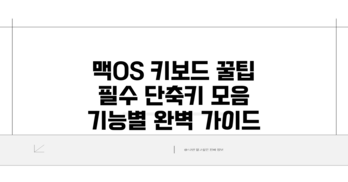 기능별 맥OS 키보드 조합