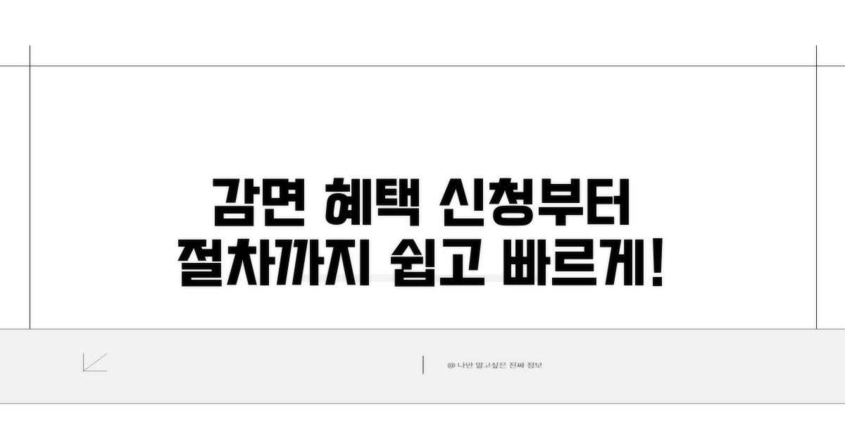 감면 혜택 신청 방법과 절차