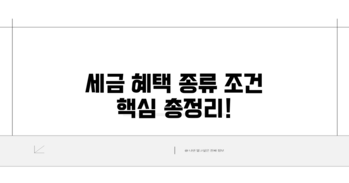 세제 혜택 종류와 조건 알아보기