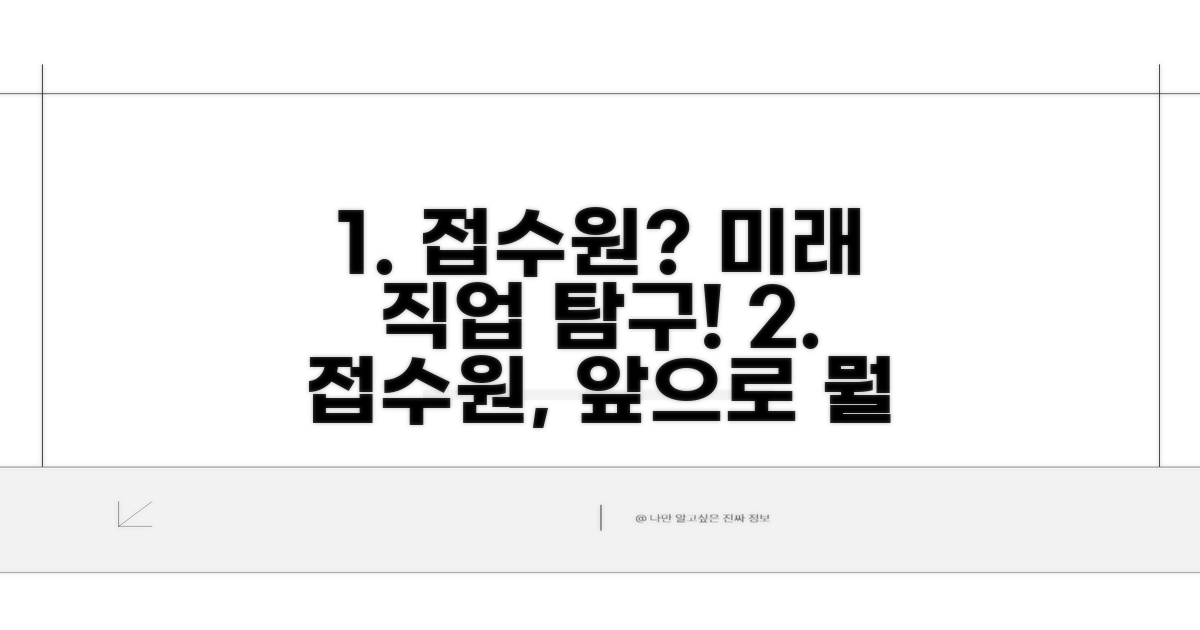 접수원, 무엇을 하고 살까?