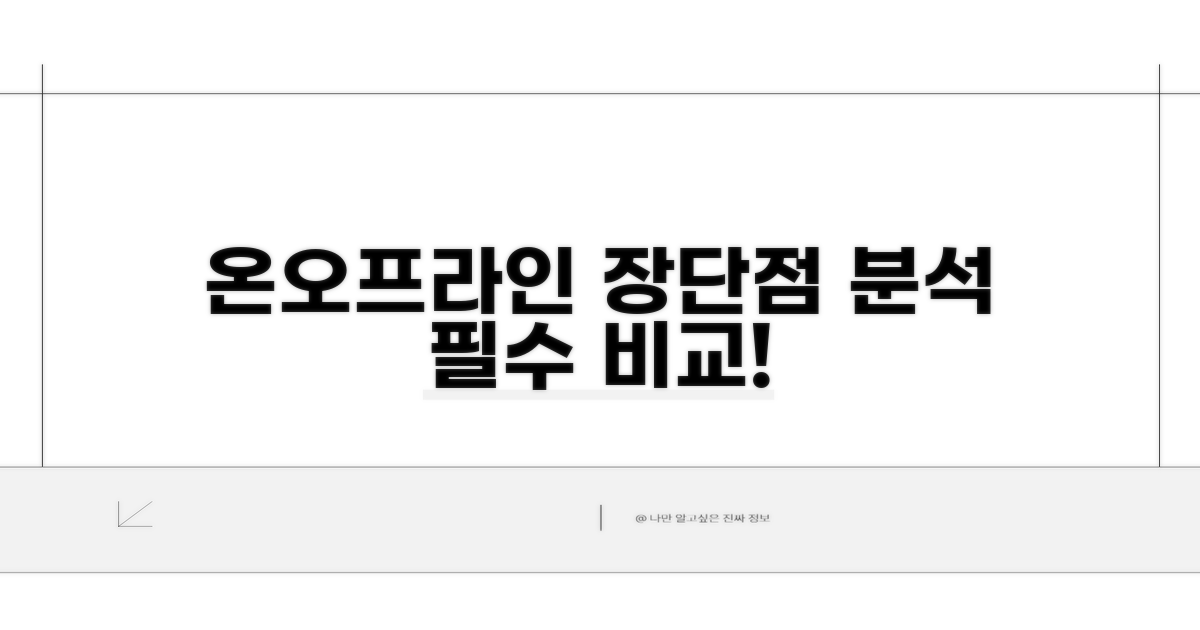 온라인/오프라인 장단점 비교