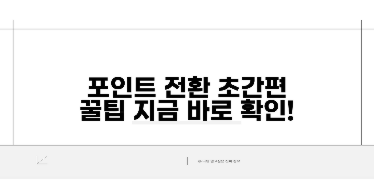 온라인 포인트 전환 쉽고 빠른 방법