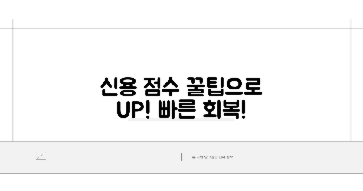 성공적인 신용 점수 회복 꿀팁