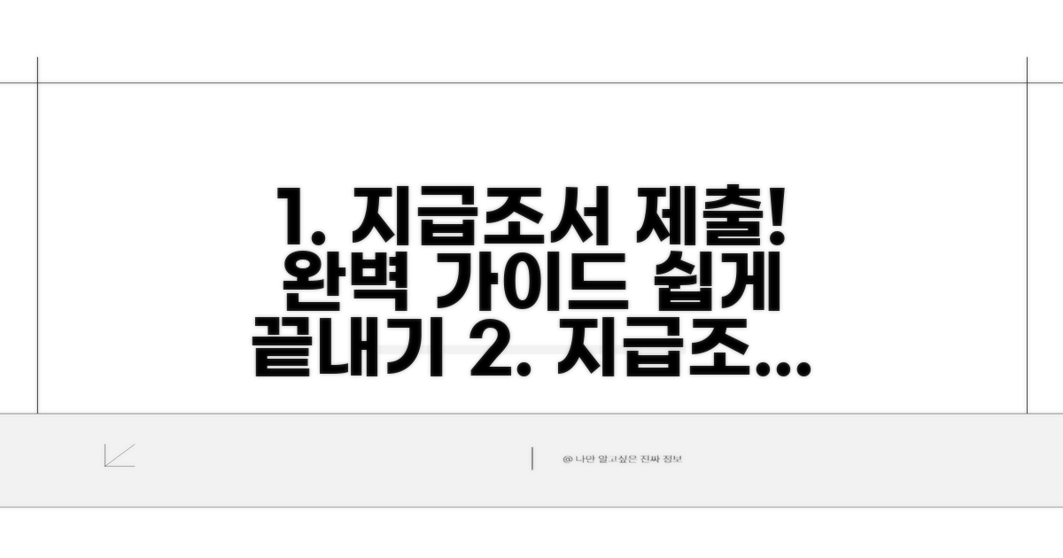 지급조서 제출 방법과 절차