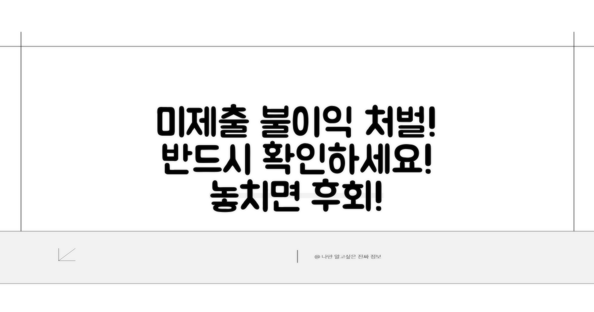 미제출 시 불이익 및 처벌 상세