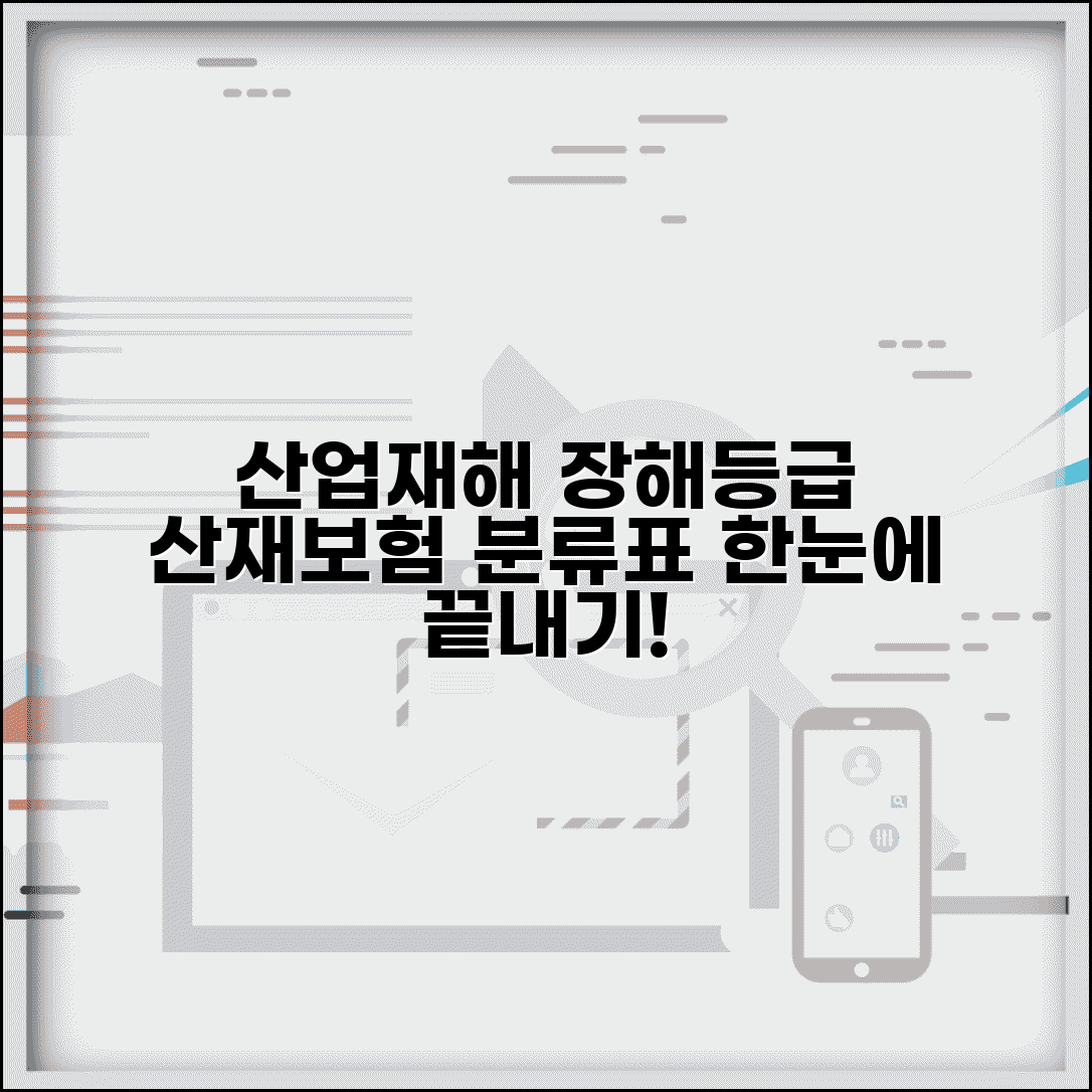 산업재해 장해등급표 | 산재보험 장해등급 분류표