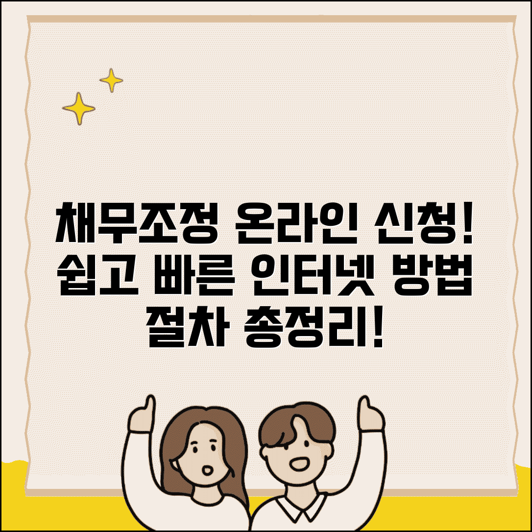 채무조정 온라인 신청 | 인터넷 신청 방법 | 오프라인 신청 절차