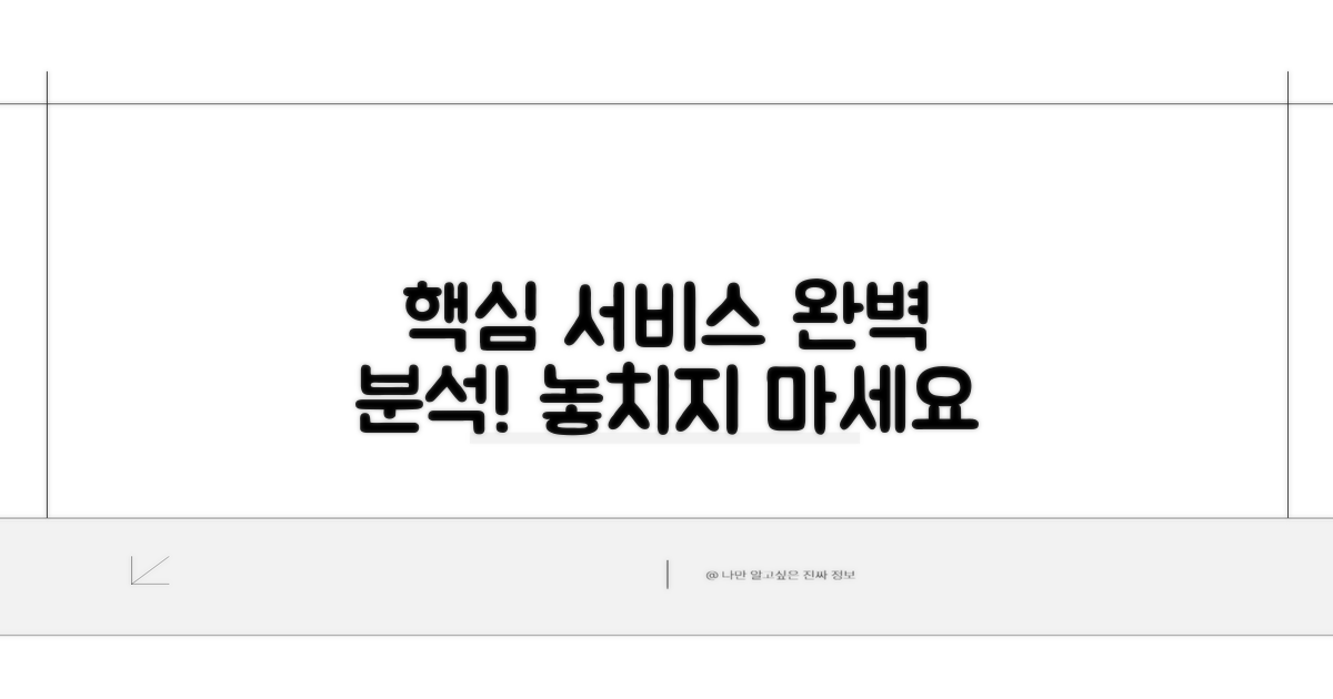 핵심 서비스 완벽 파헤치기