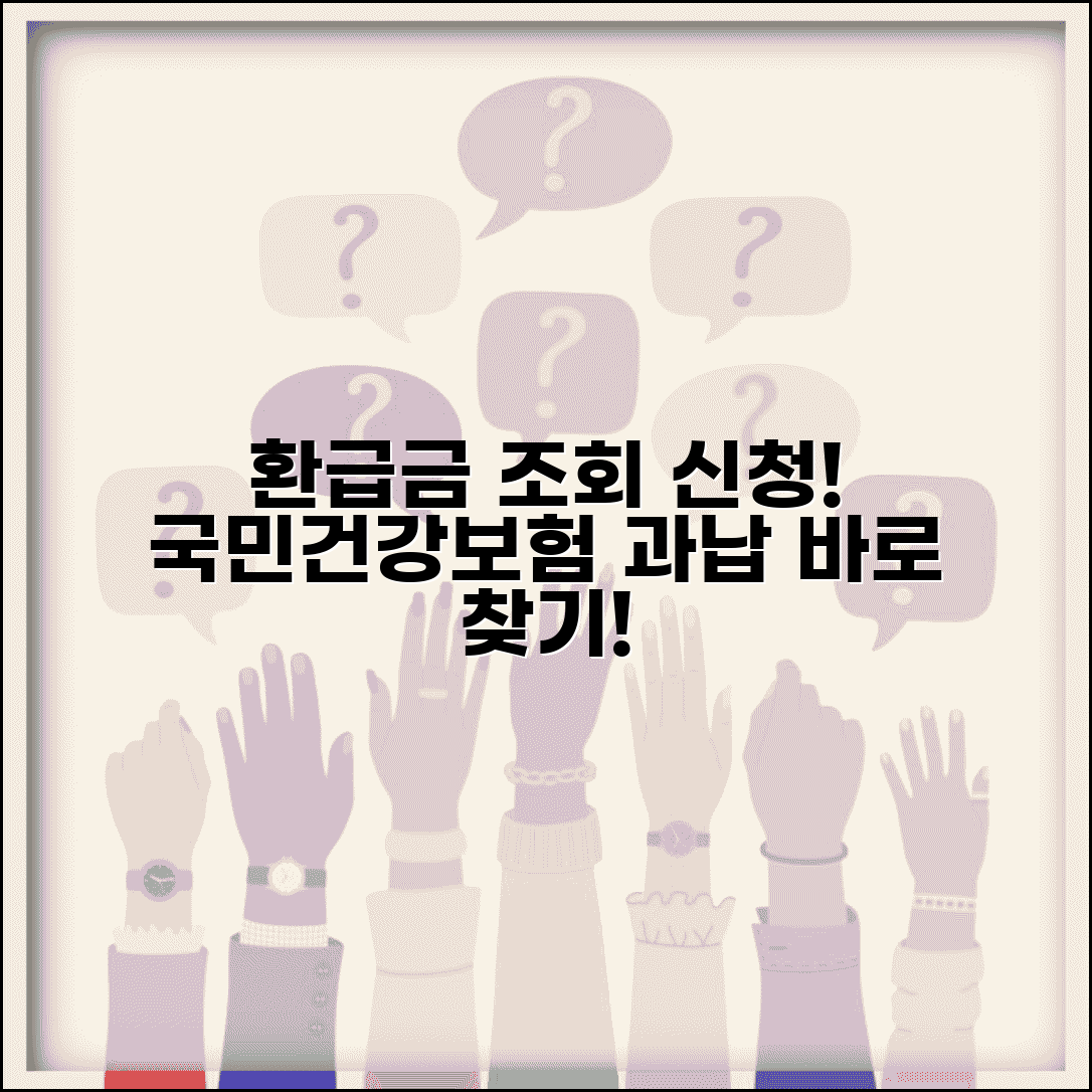 건강보험 환급금 조회 신청 국민건강보험료 과납 환급