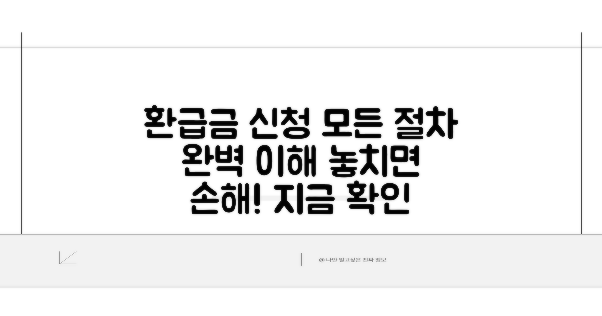 환급금 신청 절차 완전 정복