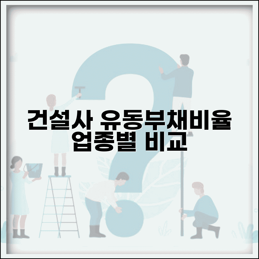 건설업 유동부채비율 적정수준 업종별 비교 분석