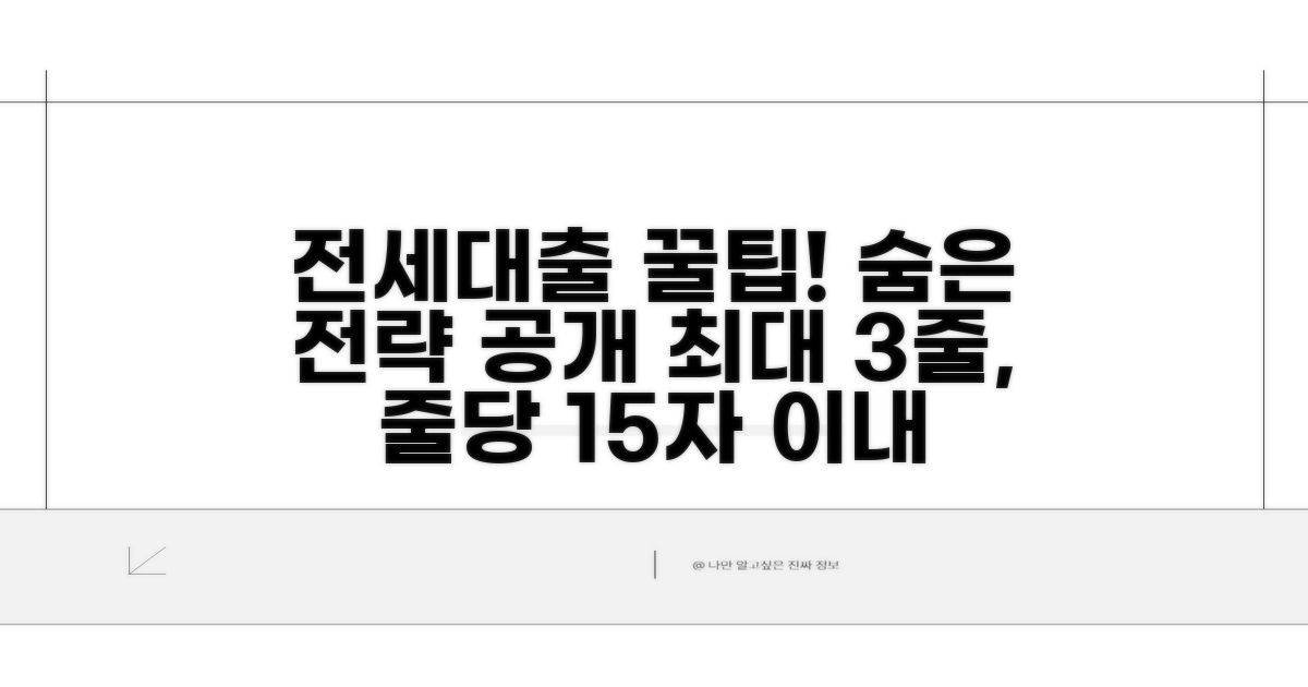 전세대출 꿀팁과 활용 전략