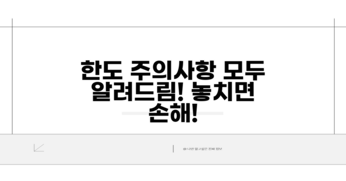 한도 및 주의사항 총정리