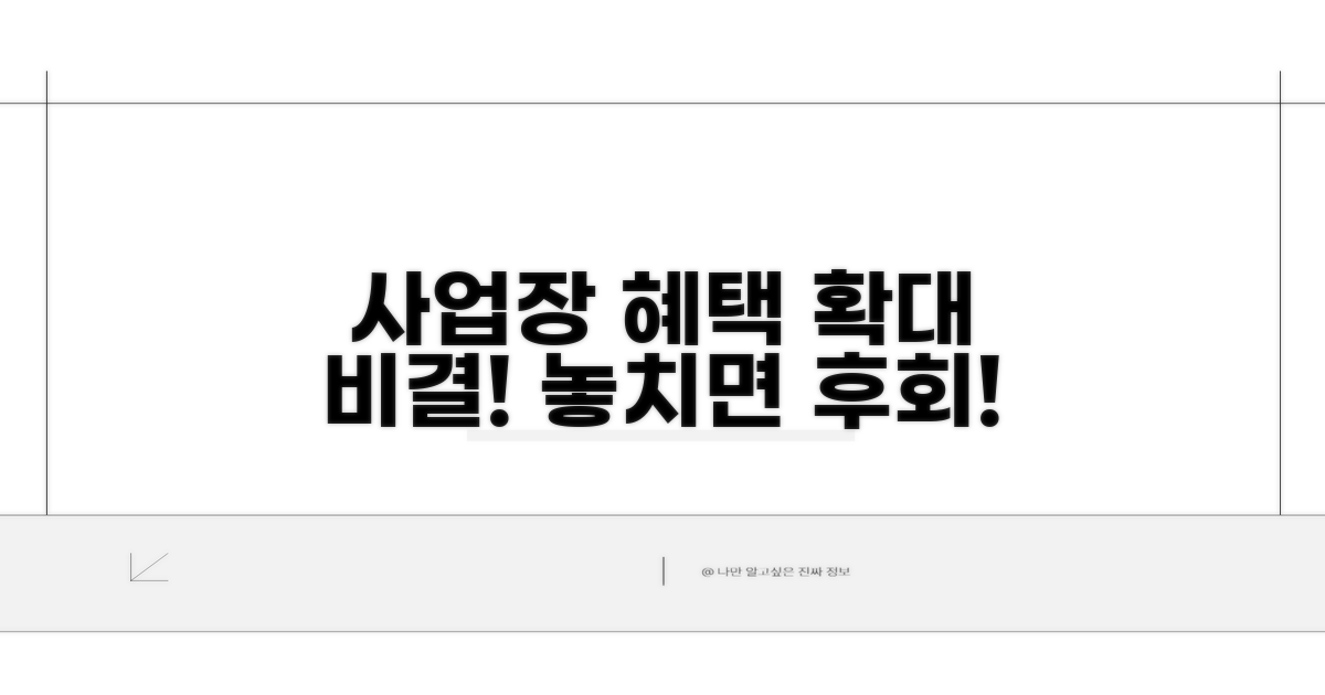 더 많은 사업장 혜택 받는 방법