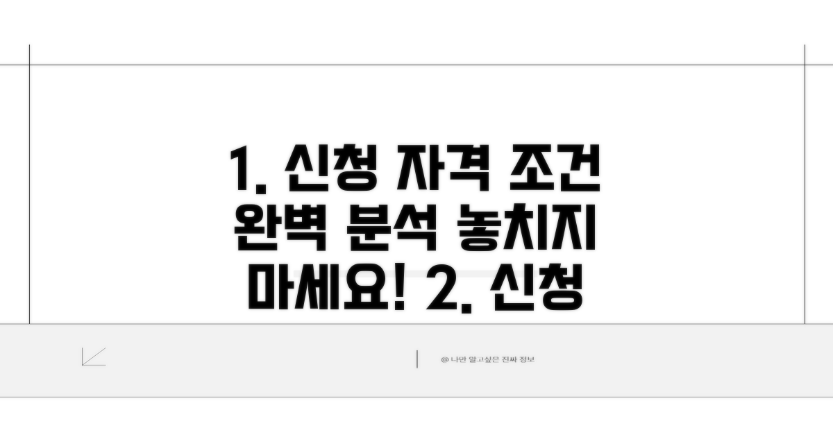 신청 자격 및 조건 완벽 분석