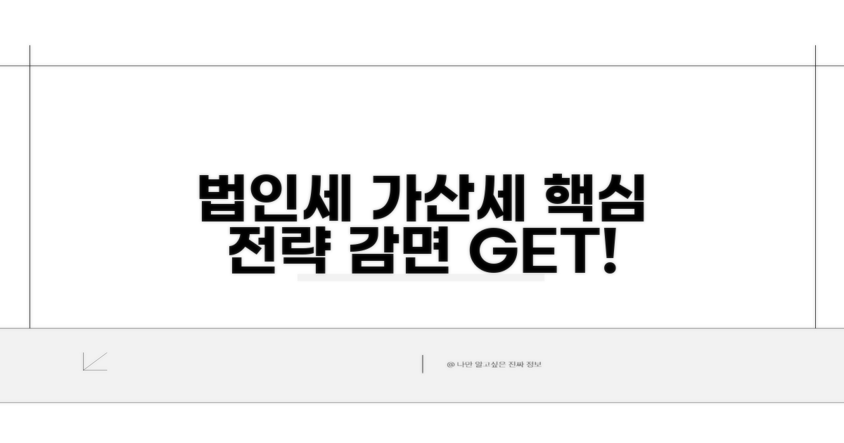 법인세 가산세 감면 핵심 전략
