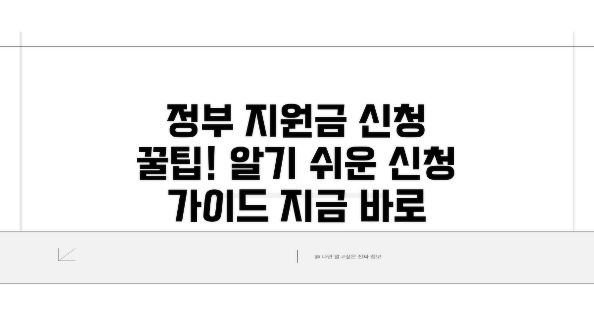 주요 지원 정책 신청 방법 안내