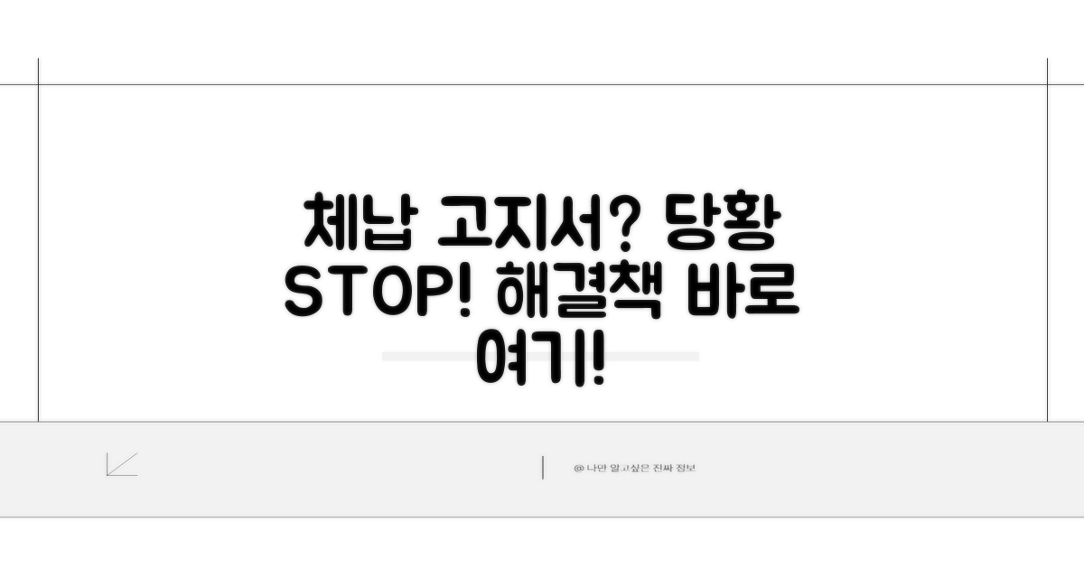 체납 고지서 받았을 때 당황하지 마세요