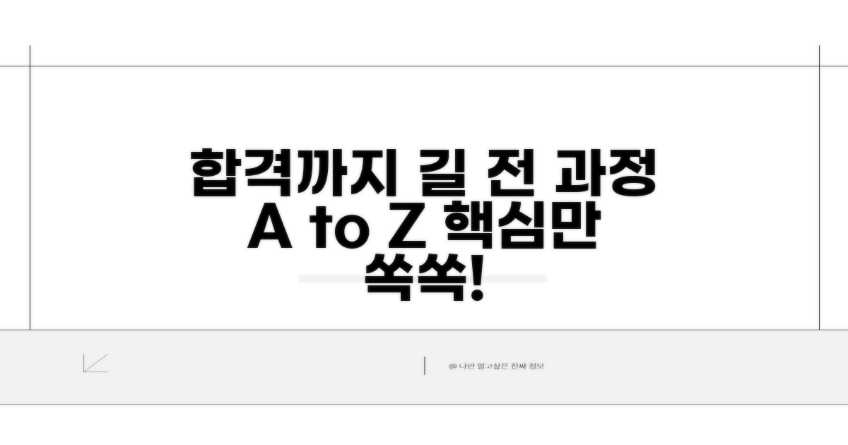 시험부터 합격까지 과정 총정리
