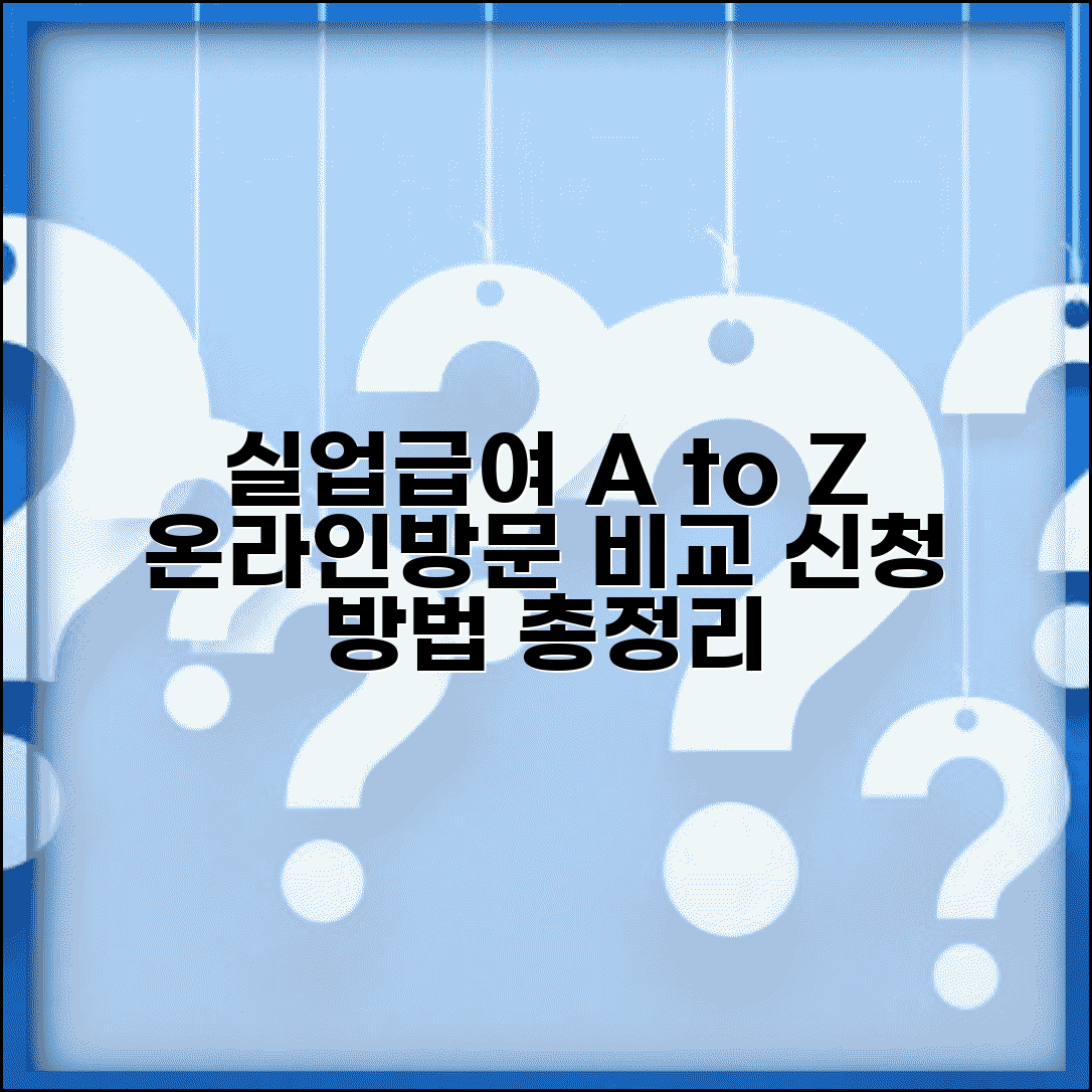실업급여 신청 방법 온라인 방문 비교 및 절차