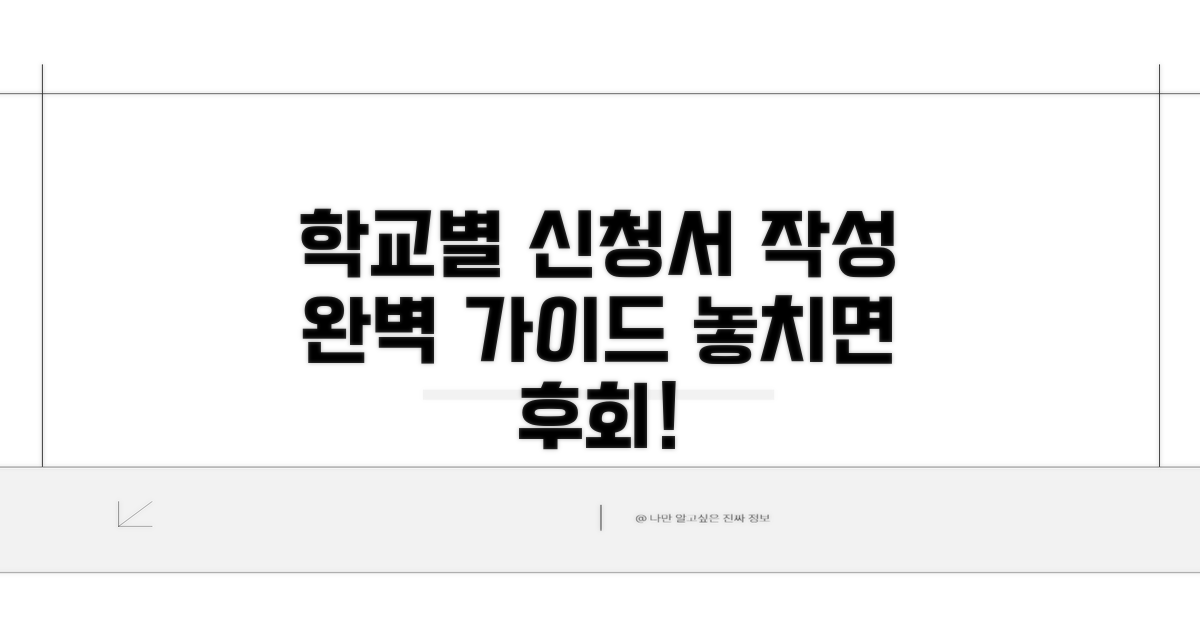학교별 신청서 작성 가이드