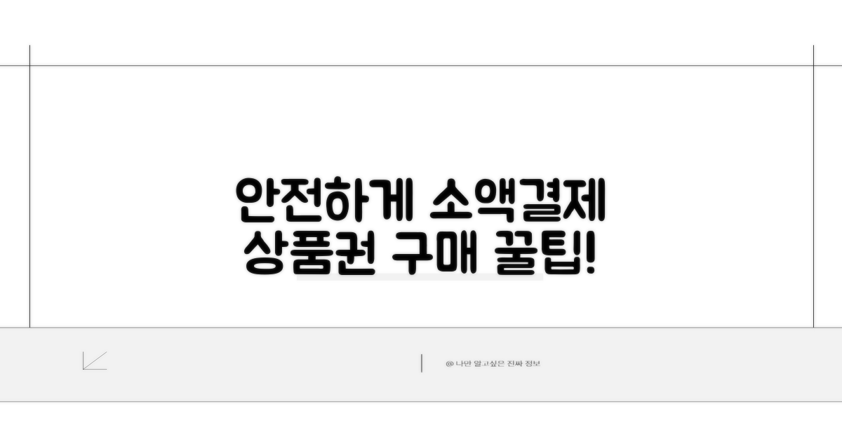 안전한 소액결제 상품권 구매 팁