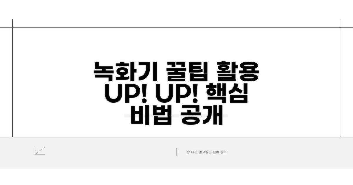 녹화기 활용도를 높이는 방법