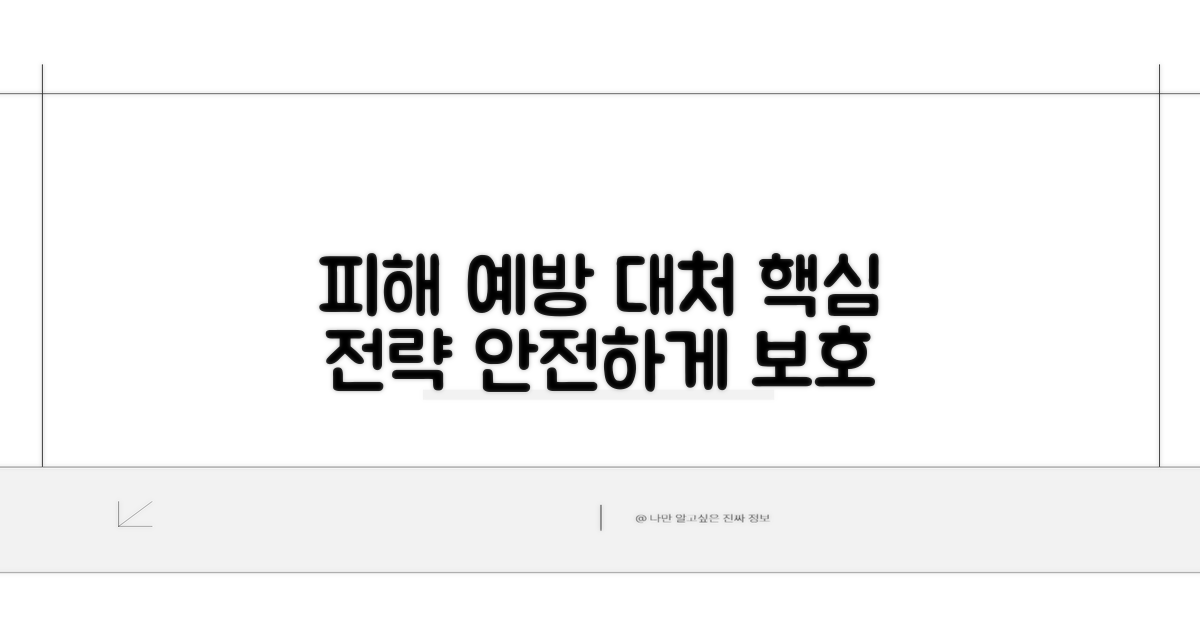 피해 예방 및 대처 전략