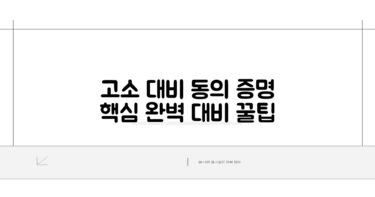 고소 대비 수집 동의 증명 핵심