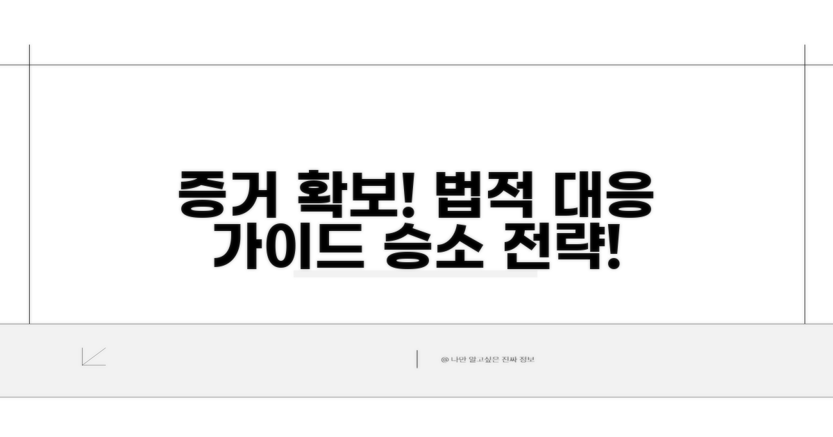 증거 확보 및 법적 대응 방법