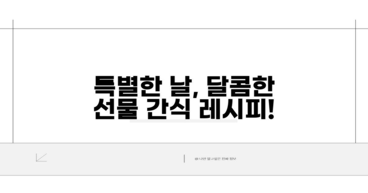 특별한 날을 위한 간식 레시피